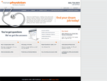 Tablet Screenshot of newphysician.com